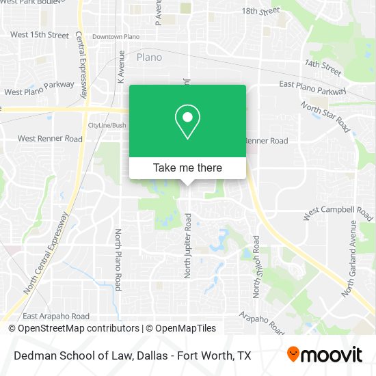 Dedman School of Law map