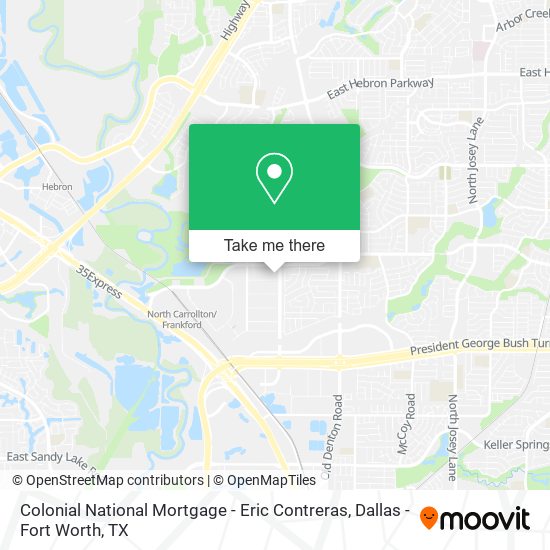 Colonial National Mortgage - Eric Contreras map