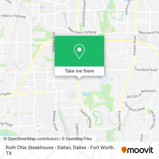 Mapa de Ruth Chis Steakhouse - Dallas