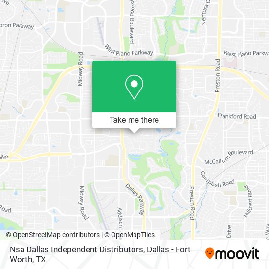 Mapa de Nsa Dallas Independent Distributors