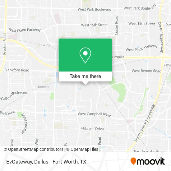 Mapa de EvGateway