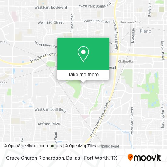 Mapa de Grace Church Richardson