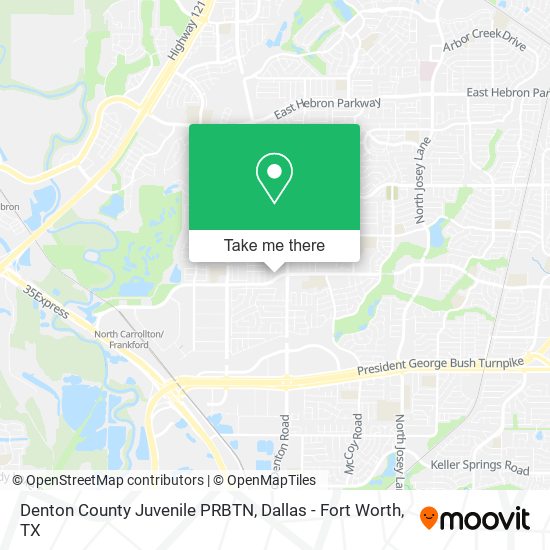 Mapa de Denton County Juvenile PRBTN