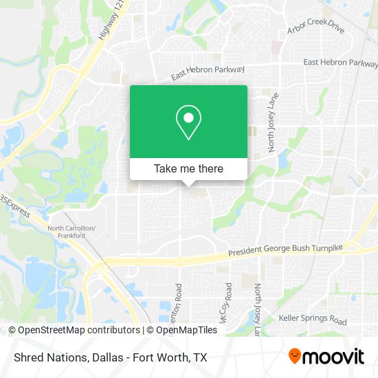 Shred Nations map
