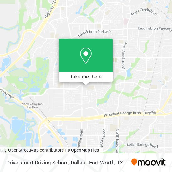 Mapa de Drive smart Driving School