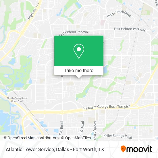 Atlantic Tower Service map