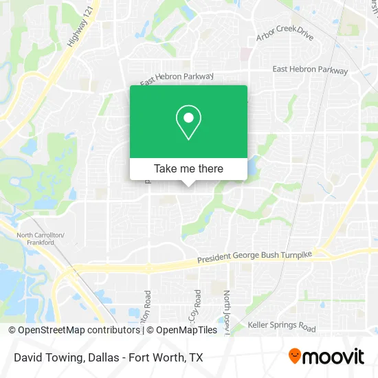 David Towing map