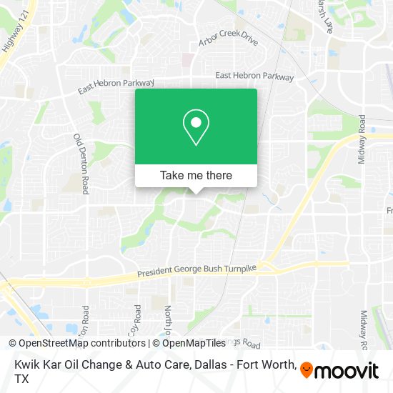 Kwik Kar Oil Change & Auto Care map