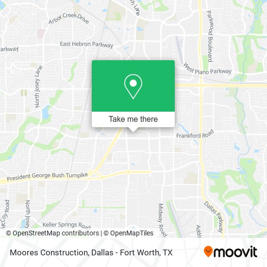 Moores Construction map