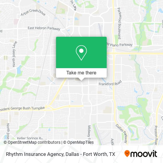 Mapa de Rhythm Insurance Agency