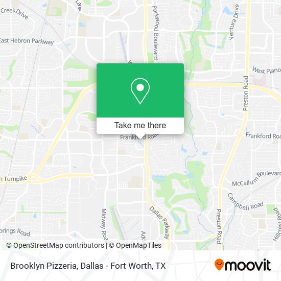Brooklyn Pizzeria map