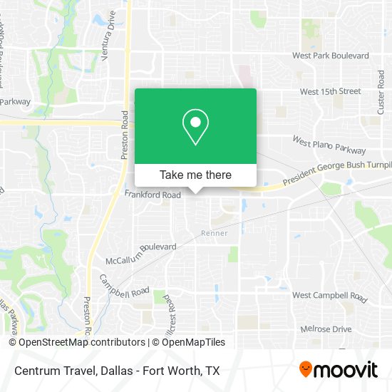 Mapa de Centrum Travel