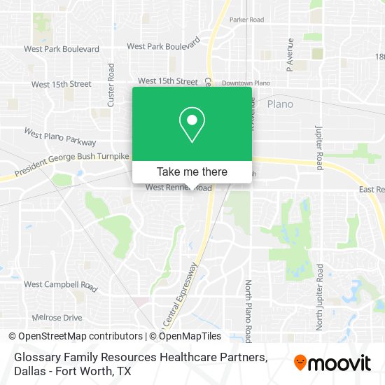 Mapa de Glossary Family Resources Healthcare Partners