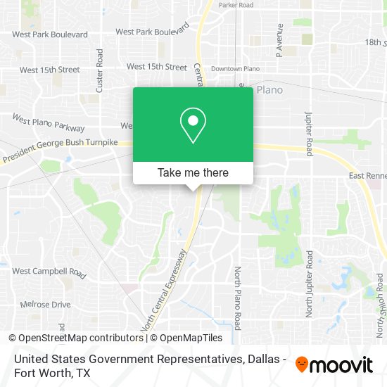 Mapa de United States Government Representatives