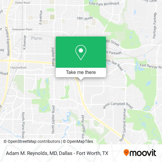Adam M. Reynolds, MD map