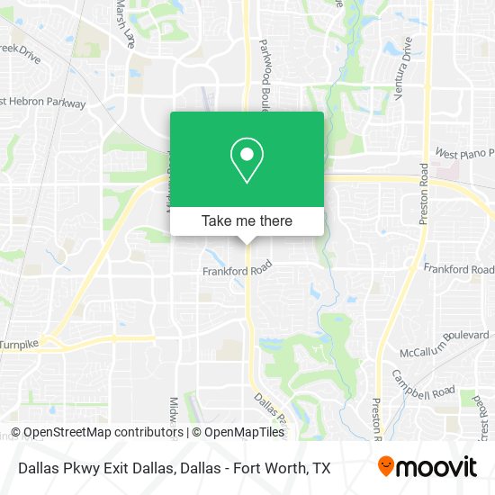Mapa de Dallas Pkwy Exit Dallas