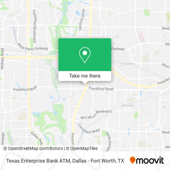 Texas Enterprise Bank ATM map
