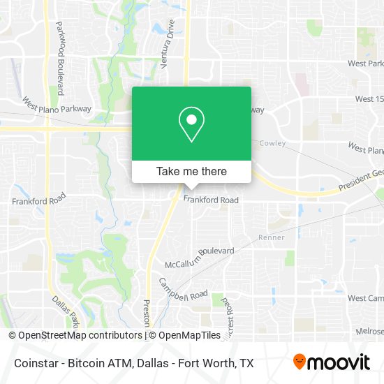 Coinstar - Bitcoin ATM map