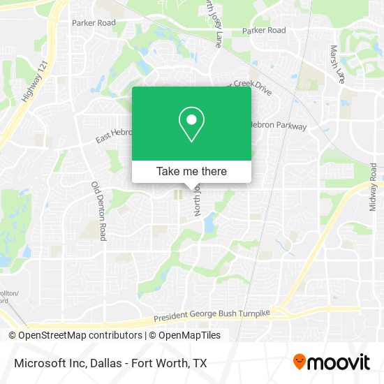 Microsoft Inc map