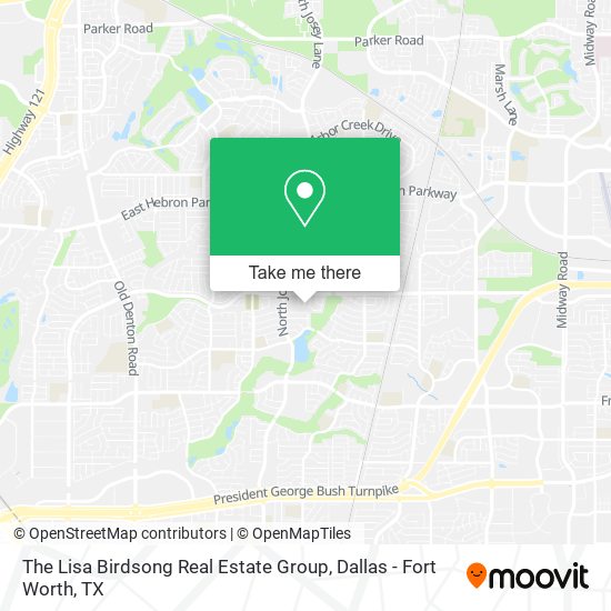 The Lisa Birdsong Real Estate Group map