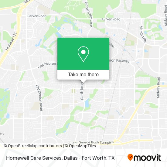 Mapa de Homewell Care Services