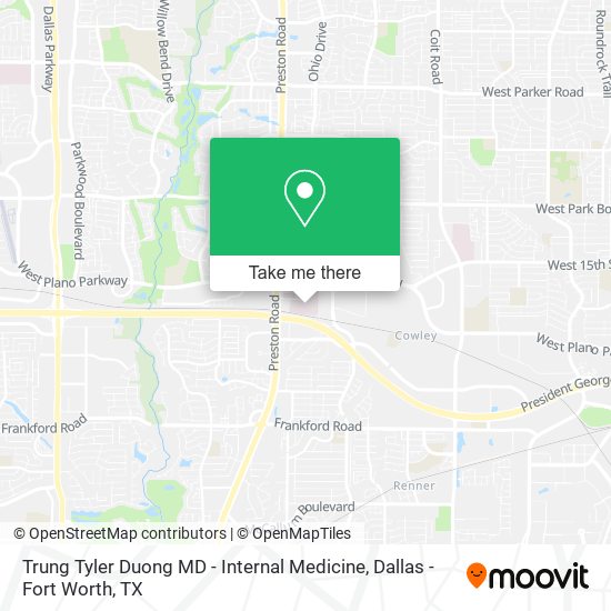 Trung Tyler Duong MD - Internal Medicine map