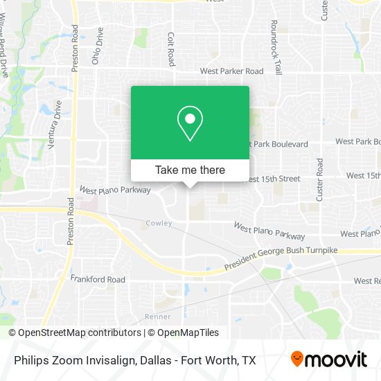 Philips Zoom Invisalign map