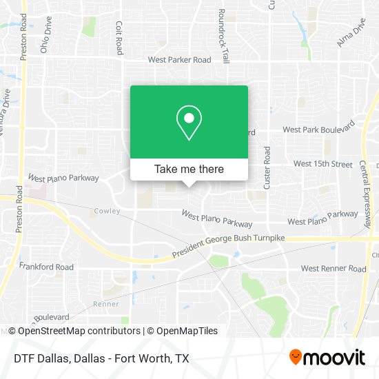 Mapa de DTF Dallas