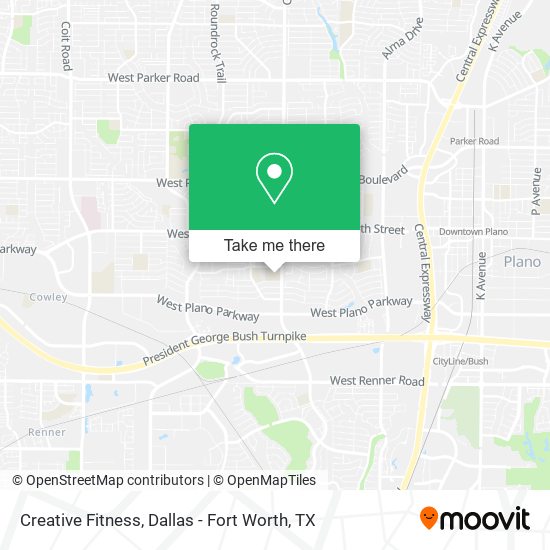 Mapa de Creative Fitness