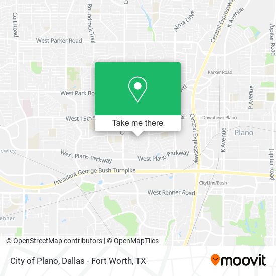 City of Plano map