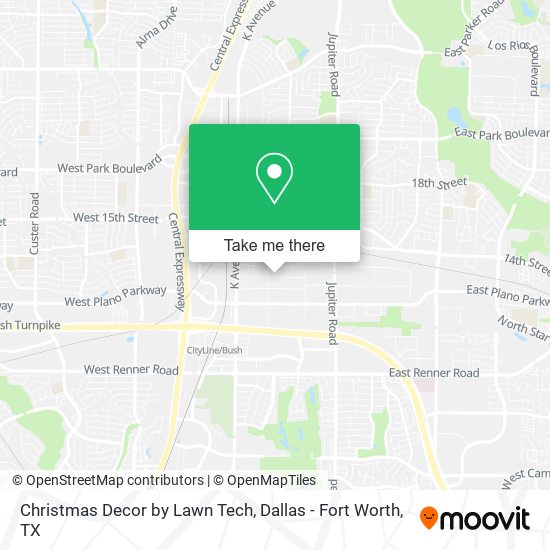 Christmas Decor by Lawn Tech map