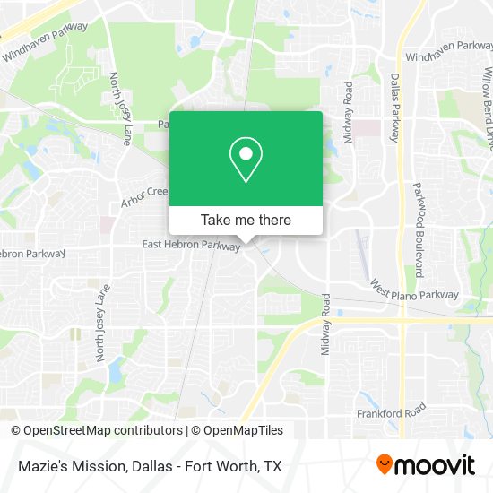 Mazie's Mission map