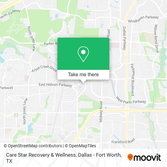 Care Star Recovery & Wellness map