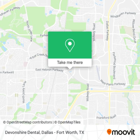 Devonshire Dental map