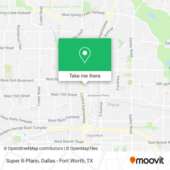 Super 8-Plano map