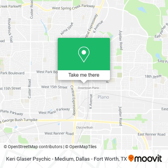 Keri Glaser Psychic - Medium map
