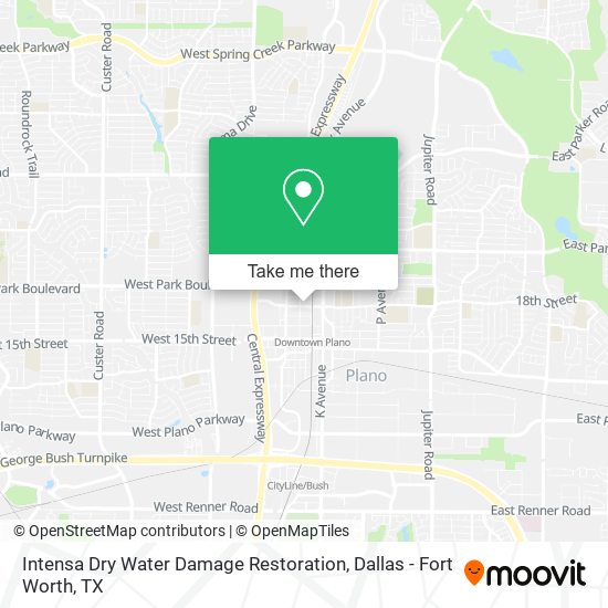 Intensa Dry Water Damage Restoration map