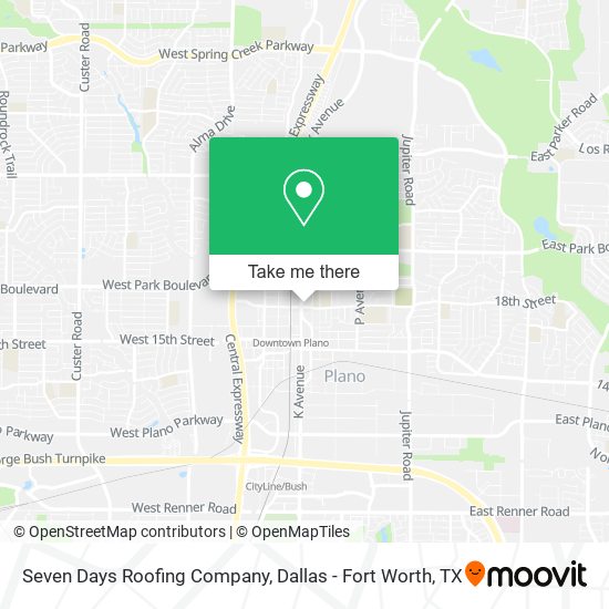 Mapa de Seven Days Roofing Company