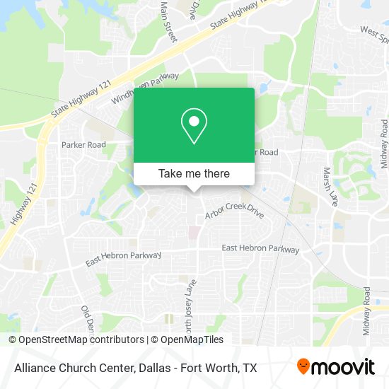 Alliance Church Center map