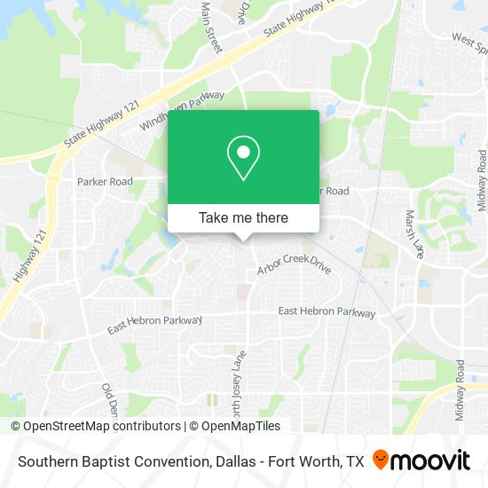 Southern Baptist Convention map