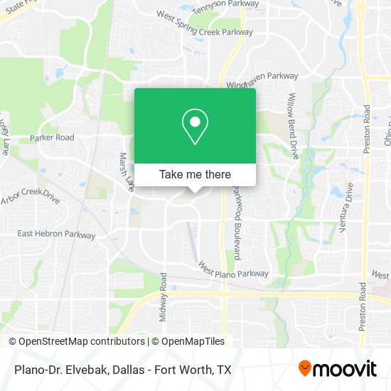 Plano-Dr. Elvebak map