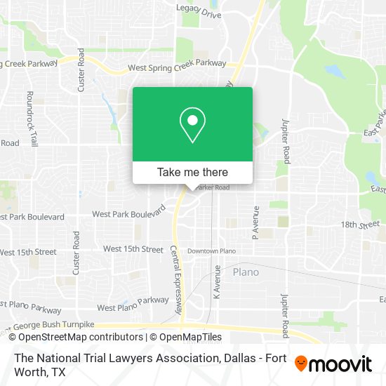 Mapa de The National Trial Lawyers Association