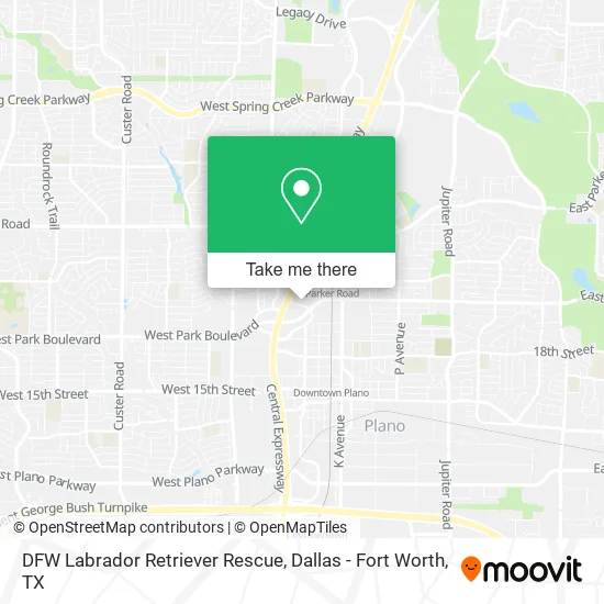 DFW Labrador Retriever Rescue map