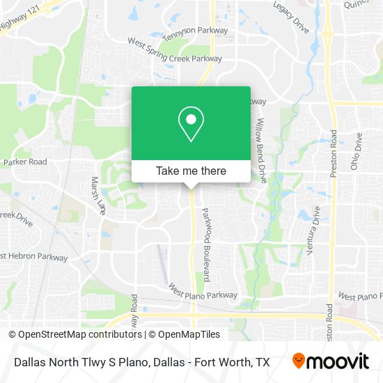 Dallas North Tlwy S Plano map
