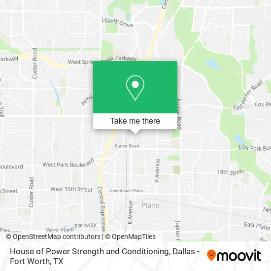 House of Power Strength and Conditioning map