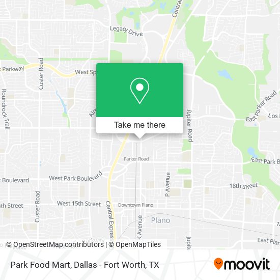 Park Food Mart map
