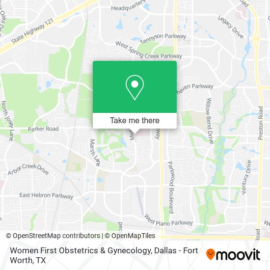 Mapa de Women First Obstetrics & Gynecology