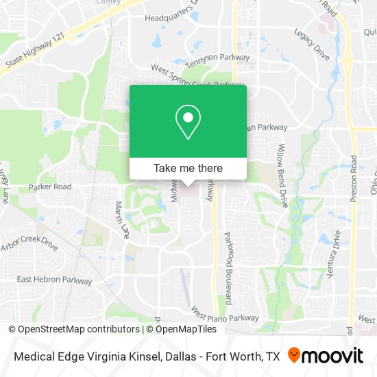 Medical Edge Virginia Kinsel map