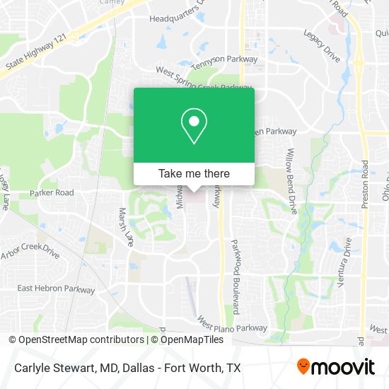 Carlyle Stewart, MD map