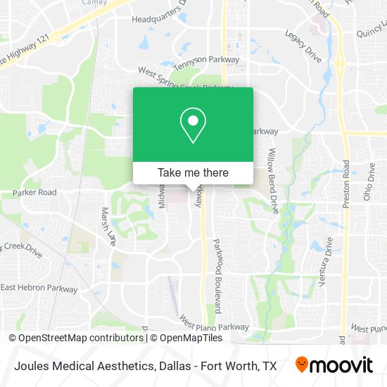 Joules Medical Aesthetics map